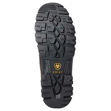 ARIAT BMVY9 Mens Treadfast 6" Waterproof Steel Toe Work Boot Dark Brown 11.5 Wide