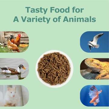 WORMSKING 5LB Dried Black Soldier Fly Larvae, More Calcium Than Dried Mealworms, High Protein Chicken Feed, BSFL, Poultry Treats