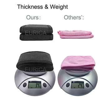 EUICAE Spa Headband 5-Pack Black Sweat Head Towel Wraps - Non-slip Stretchable, Washable for Makeup,...