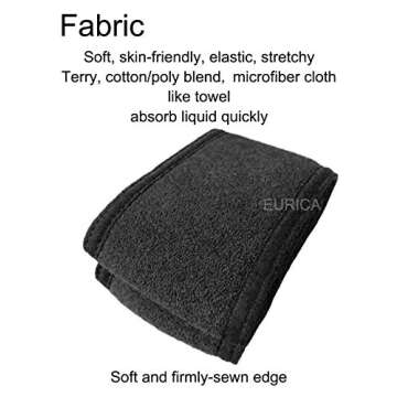 EUICAE Spa Headband 5-Pack - Adjustable Sweat Towel Wraps