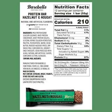 Barebells Hazelnut & Nougat Protein Bars - 20g Protein