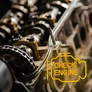 Check Engine Light Neon Signs for Wall Decor, LED Garage Neon Signs Wall Art Gifts for Dad, USB Powered for Man Cave Auto Repair Shop Workshop Party Birthday Gift(15.7x11.8in)