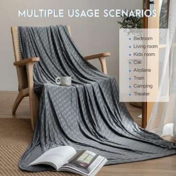 AmyHomie Cooling Blanket for Perfect Sleep Comfort