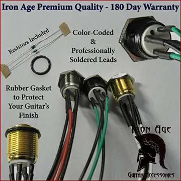 Premium Guitar Kill Switch with LED by IRON AGE