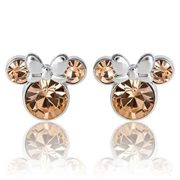 Disney Minnie Mouse June Birthstone Stud Earrings