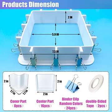 Nomanak 2-Pack Adjustable Mold-Housing for Silicone Molds-Making - Silicone Molds, Mold Making Silic...
