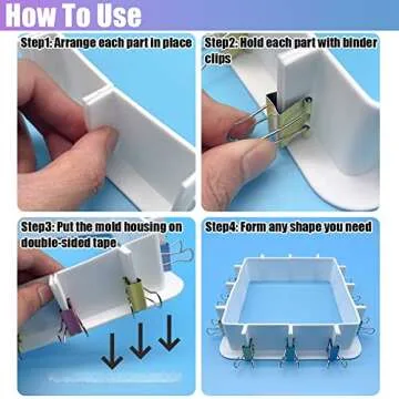 Nomanak 2-Pack Adjustable Mold-Housing for Silicone Molds-Making - Silicone Molds, Mold Making Silicone Rubber, Mold Housing Kit, Housing Frame for DIY Candle Molds, Soap Molds Making, Resin Molds
