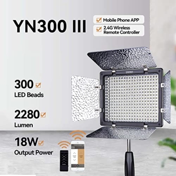 YONGNUO YN300 III LED Video Light with 5600K Color Temperature