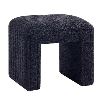 Get Set Style Vanity Stool Comfortable Upholstered Ottoman