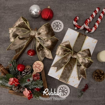 Ribbli Velvet Wired Ribbon - Luxurious for Crafting Decor