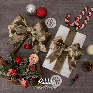 Ribbli Velvet Wired Ribbon - Luxurious for Crafting Decor