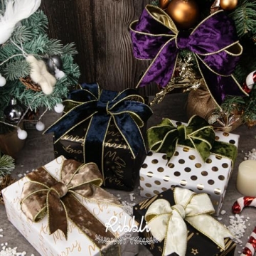 Ribbli Velvet Wired Ribbon - Luxurious for Crafting Decor