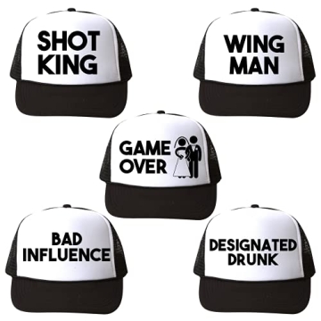 Colebrook Designs Bachelor Party Hats - Fun Groomsman Gifts & Decor