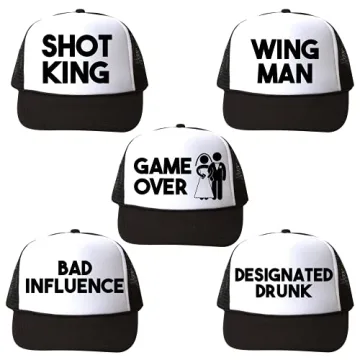 Colebrook Designs Bachelor Party Hats - Fun Groomsman Gifts & Decor