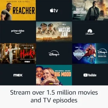 Fire TV Stick 4K - 1.5M+ Movies & Wi-Fi 6 Streaming