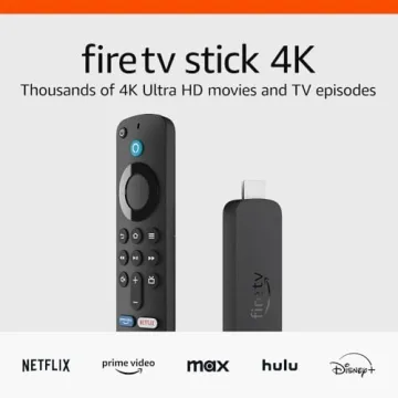 Fire TV Stick 4K - 1.5M+ Movies & Wi-Fi 6 Streaming