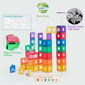 120PCS MEGAGONTILES Premium Magnetic Building Blocks