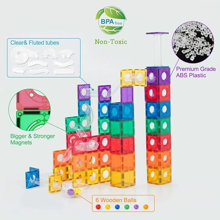 120PCS MEGAGONTILES Premium Magnetic Building Blocks