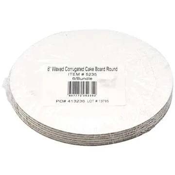 DecoPac Round Cake Boards - Greaseproof & Sturdy, Pack of 6