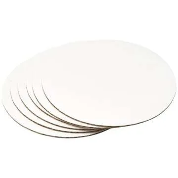 DecoPac Round Cake Boards - Greaseproof & Sturdy, Pack of 6