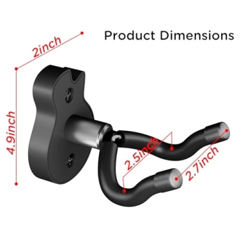 DIDA Guitar Wall Mount with Picks - Stylish & Durable Organizer