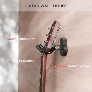 DIDA Guitar Wall Mount with Picks - Stylish & Durable Organizer