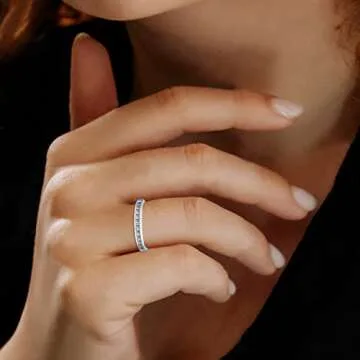 AGS Certified 1/2 Carat TW Diamond Band in White Gold