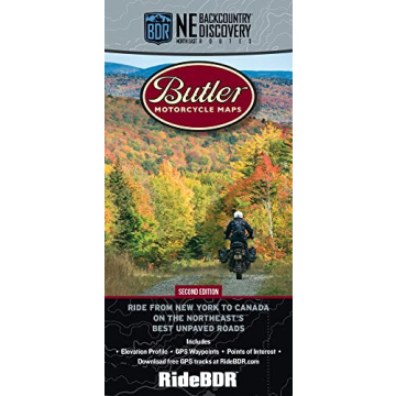 Butler Maps North East Backcountry Discovery Routes Map NEBDR