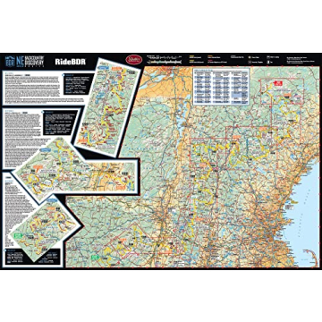 NE Backcountry Discovery Routes Waterproof Map for Adventure