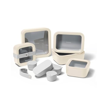 Caraway Glass Food Storage Set - 14-Piece Non-Toxic Containers