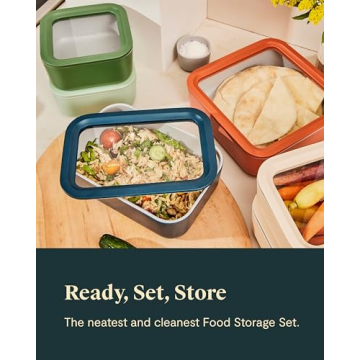 Caraway 14-Piece Glass Food Storage Set Non-Toxic Containers