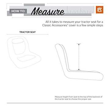 Classic Accessories Deluxe Tractor Seat Cover – Medium Size