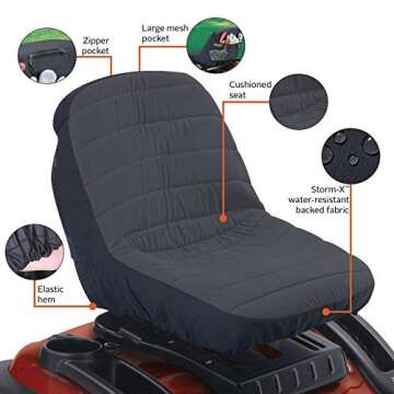 Durable Basics for Tractor Seats 12.5" - 14" High