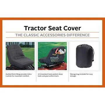 Durable Basics for Tractor Seats 12.5" - 14" High