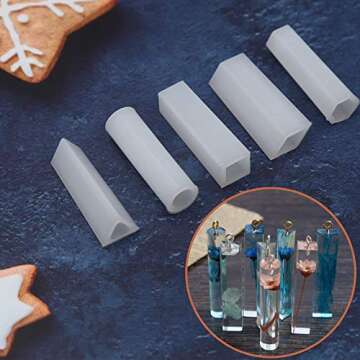 EuTengHao 229Pcs DIY Jewelry Resin Mold Set for Creatives