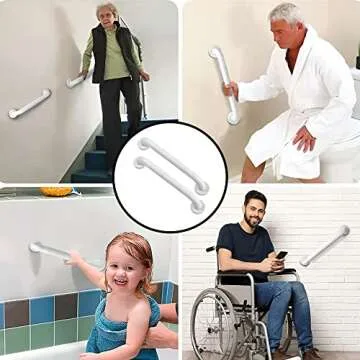 Rackickyer 12 Inch Shower Grab Bars - Safety & Style