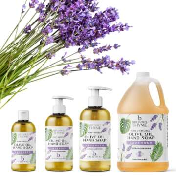 Natural Lavender Castile Soap Refill for Versatile Use