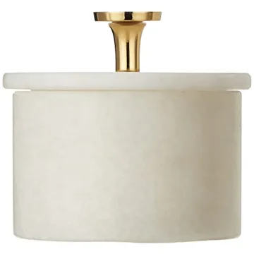 Queenza Marble Salt Cellar - Elegant Kitchen Essential