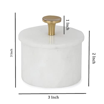 Queenza Marble Salt Cellar - Elegant Kitchen Essential