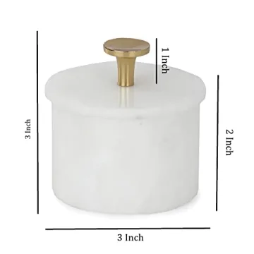 Queenza Marble Salt Cellar - Elegant Kitchen Essential