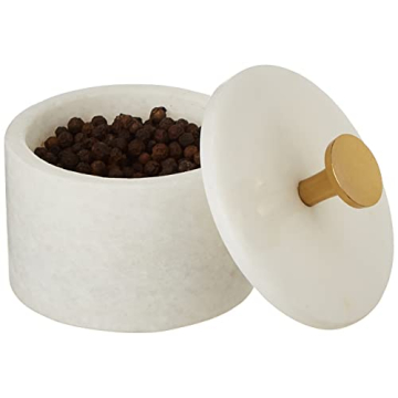 Queenza Marble Salt Cellar - Elegant Kitchen Essential