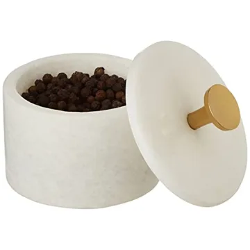 Queenza Marble Salt Cellar - Elegant Kitchen Essential