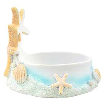 Fashioncraft, Beach Wedding Decoration, Ceremony Unity Candle Holder, Starfish Seashell Nautical The...