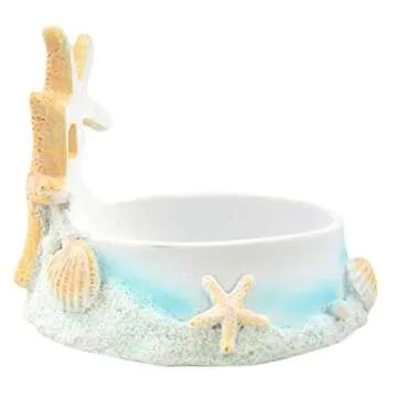 Fashioncraft, Beach Wedding Decoration, Ceremony Unity Candle Holder, Starfish Seashell Nautical The...