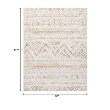 Area Rug Living Room Carpet: 8x10 Large Moroccan Soft Fluffy Geometric Washable Bedroom Rugs Dining ...