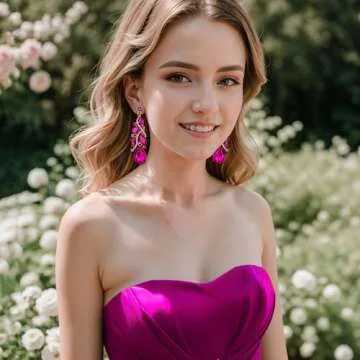 BriLove Bohemian Crystal Dangle Earrings for Women