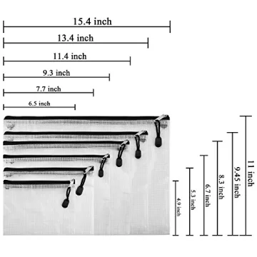 SUBANG Zipper Pouch Set – 12 Durable File Bags