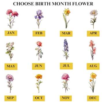 Pawfect House First Mom Now Grandma Customized Birth Month Flower Wood Plaque With Stand, Mothers Da...