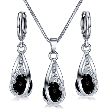 Elegant IFKM Silver Plated Jewelry Set with Rhinestones for All Occasions