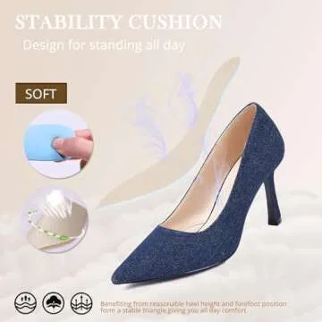 GENSHUO Stylish High Heels Pumps for Women